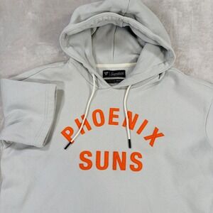 Fanatics Phoenix Suns NBA Gray Short Sleeve Hoodie Mens L Unisex Workout